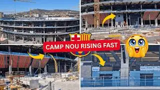 Camp Nou Is Transforming FAST! 🔥Massive Glass, Structural Milestones & Full Construction Update!