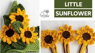 CROCHET: Mini Sunflower Quick Crochet Fall Pattern by Winding Road Crochet.