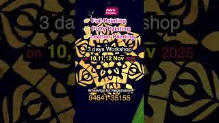 3 Days Fabric Painting Workshop | Foil, Puffy & Leather Painting | Fabric Creations  #art #painting