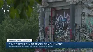 Time capsule to be removed from Lee statue base