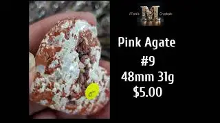 Pink Agate aka Pink Candy Agate heart