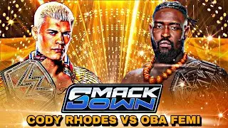 CODY RHODES VS OBA FEMI FULL MATCH 11JAN 2026 WWE SMACKDOWN