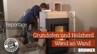 Grundofen und Holzherd Wand an Wand