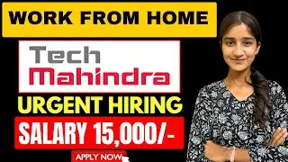Tech Mahindra Work From Home Jobs 2025 | Jobs For Housewives | Jobs For 12th Pass Students At Home