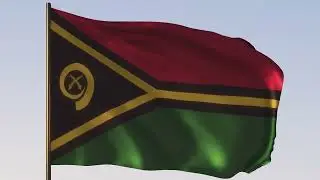 Flag of Vanuatu | ROYALTY FREE [4K] 20 SEC LOOP