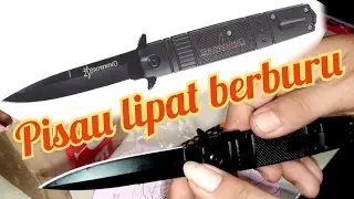 pisau lipat berburu survival tactical - browning !! kebutuhan outdoor camping