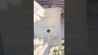 Minimalist Frosted Acrylic Wedding Invitation for Wedding and Bridal Shower Party #Frostedacrylic