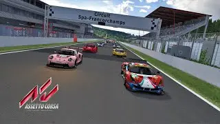 Assetto Corsa LM GTE Race at Spa Featuring BMW M8 GTE