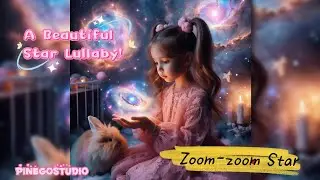A starry lullaby - &lsquo;Zoom-zoom Star&rsquo; #lullaby #kidsong #starsong #bedtimesongs #galaxy #nebulas #star