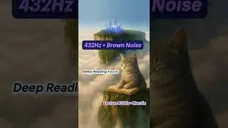 432Hz + Brown Noise｜Deep Reading Focus🌺 (🎧Full version below) (📖Lectura  432Hz + Ruido Marr&oacute;n)