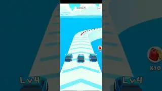 merge car run levels 2 #levelcrossing #games #carracing #gaming#motorsportgames 2024 #racesimstudio