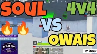SOUL VS TEAM OWAIS 4V4 INTENSE FIGHT🔥 | TEAM SOUL DOMINATION #soul #owais #s8ul