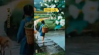 Village Life🌸☘️#aianimation #cuteai #funny #village #shorts #shortsfeed #shortstory #shortvideo #ai