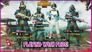 PLAYING WITH PROS ! | FT. T2k Hunter , Legend  , Faze | Rush Gameplay | Glacier M416