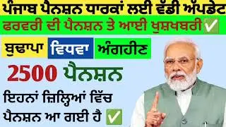 2500 ਪੈਨਸ਼ਨ #2500Pension #pension #bhagwantmann #oldagepension #punjabinews #punjabnaws #todaynews