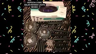 Nupostai Store Solar Pathway Lights Review! Plus Website Link!
