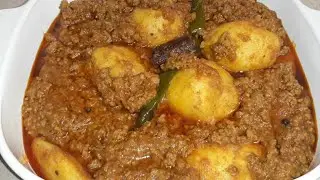 Arbi keema/arvi keema/Eddoe with beef minced/easy cooking overseas