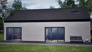 Modern Barndominium Cabin House Plan (20'x40') | 2-Story Tiny Home | Farmhouse Floor Plans