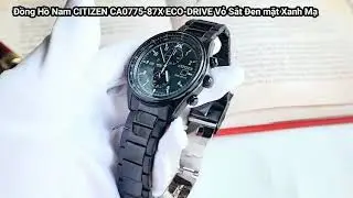 Hwatch Review Đồng Hồ Nam Citizen CA0775-87X Eco-Drive Sport Sắt Green