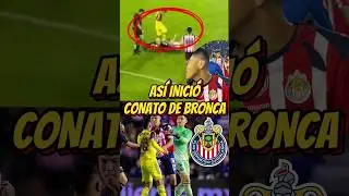 THIS IS HOW THE CHIVAS VS. AMERICA NATIONAL CLASSIC FIGHT BEGAN #ligamx #chivas #futbol #viralreels