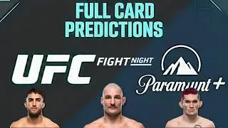 UFC Fight Night | Strickland vs. Hernandez Full Card Predictions