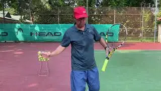 Victory Tennis 101- proper pull back on the racket and body positioning.