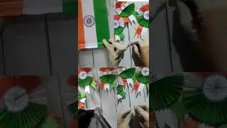 Independence day craft 🟠⚪🟢🇮🇳 #shorts #youtubeshorts #2023 #independenceday #tricolor