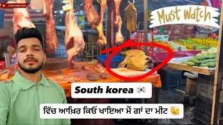 ਗਾਂ ਦਾ ਮੀਟ ਖਾਇਆ ਜੇਲ  ਚ  😬 || COW ‘S meat 🍖 in south korea 🇰🇷 jail || day 1 /365 day vlog challenge 