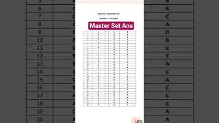 SLST 2025 PHYSICS PG official Answer Key