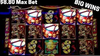 Dancing Drums Slot HUGE WIN | Toro Gordo Slot HUGE WIN | Buffalo Deluxe HUGE Line Hit | 🔴PREMIERE