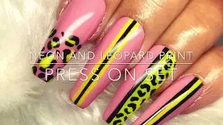 FULL COVER | NEON LEOPARD PRINT DESIGN | GEL POLISH