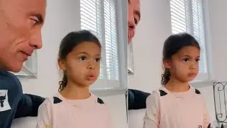 Dwayne Johnson's Daughter Tia Reacts Hilariously to Her Dad New Movie 'Black Adam' Trailer 🥰😊