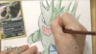 Draw a Dark Tyranitar in 5 minutes!