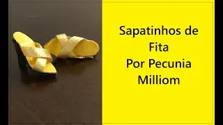 Sapatinhos de Fita Para Barbie Cria&ccedil;&atilde;o de Pecunia Milliom
