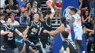 MUNTIK NG MAGPANG ABOT ANG MGA PLAYERS NG KUYS SHOWTIME AT RISING EAGLES NG SOUTH KOREA 