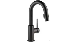 Delta Faucet Trinsic Single-Handle Bar-Prep Kitchen Sink Faucet with Pull Down Sprayer