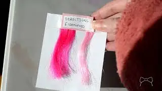 Directions Flamingo Pink Swatching: Raw vs Pastel
