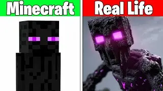 Realistic minecraft | Realistic water | ALL MINECRAFT MOBS VS REAL LIFE #423