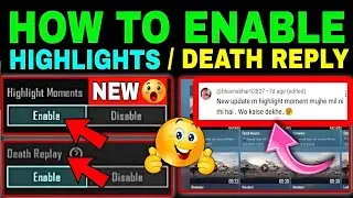 How To Enable Highlights in BGMI & PUBG MOBILE | How to see highlights in BGMI PUBG MOBILE 2024