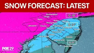 Philly snow forecast: Timing, snowfall totals, and more