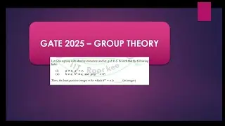 GATE 2025 || Group Theory- Order of an element