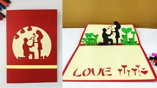 Valentine's Day Pop-Up Card | DIY Card | 3D Card | Love card | Proposal Card | Download Template