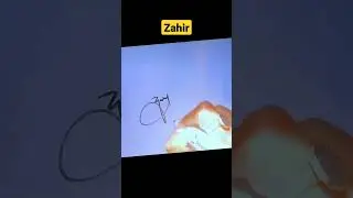 Zahir name signature #shorts