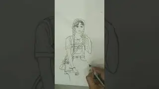 How to draw a pretty girl? #sketcheblaze #barbiedoll #art #esaysketch #creativequeen #foryou