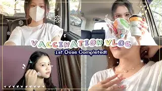 终于轮到我打第一剂疫苗了！💉 很有感觉又不痛的一针🤣