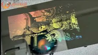 [Godworker] 20W pico laser marking machine for marking rainbow on steel