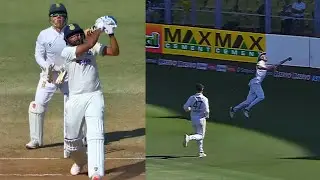 Marco Jansen one hand catch on Mohammed Siraj shot | IND VS SA 2nd Test
