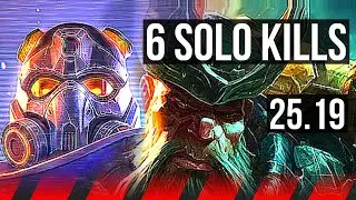 VIKTOR vs GANGPLANK (TOP) | 6 solo kills | KR Master | 25.19