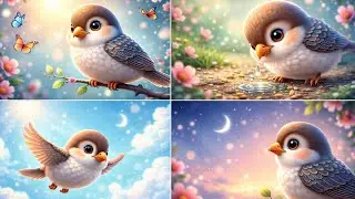 چڑیا بولی چو چو چو | Allah Hu Islamic Kids Nasheed | Cute Bird Song 3
