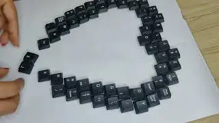 Old Keyboard Reuse || Keyboard Swatch's Craft Ideas || Photo Frame Making Ideas ||